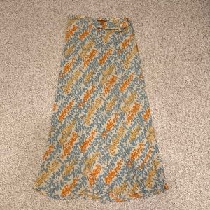 Harari Long Silk Skirt M